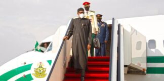 President Buhari Arrives Kano Son's Wedding