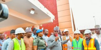 Gov. Yahaya Bello together with the Chinese Contractors