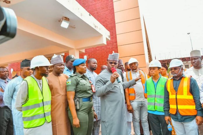 Gov. Yahaya Bello together with the Chinese Contractors