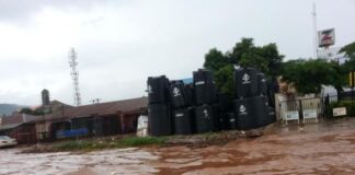 Flood At Trademore Estate, Lugbe District, Abuja