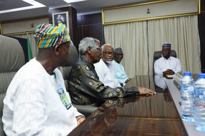 Governor Yahaya Bello, received the Chairman and members of the Board of Trustees of the Nigerian Media Merit Award at his office, Lugard House, Lokoja