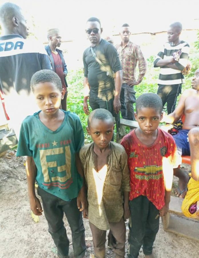 Rescued Fulani boys