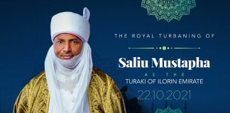 Philanthropist, Mallam Salihu Mustapha emerges the new Turaki of the llorin Emirate.