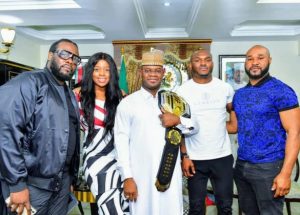 Governor Yahaya Bello with Kamaru Usman, Others