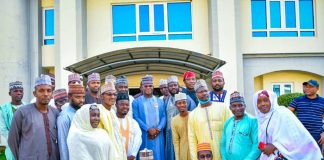 Governor Yahaya Bello with the Traditional, political, religious stakeholders from Kebbi and Sokoto states