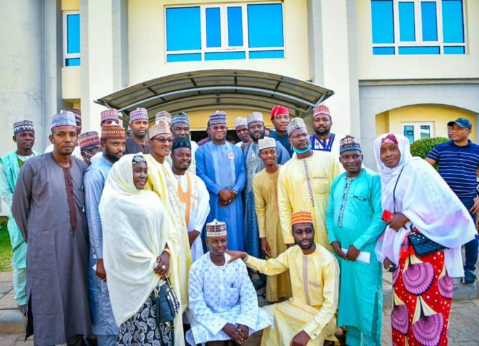 Governor Yahaya Bello with the Traditional, political, religious stakeholders from Kebbi and Sokoto states