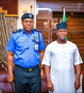 Governor Yahaya Bello and CP Egbuka