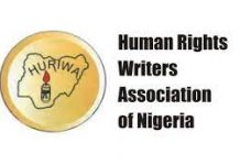 Human Rights Writers Association of Nigeria (HURIWA) logo
