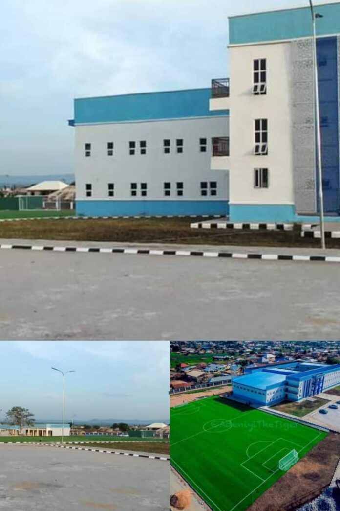 Different views of the world class Model Science Secondary School in Adankolo, Lokoja, started and completed by Governor Yahaya Bello.