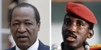 Blaise Compaore and Thomas Sankara