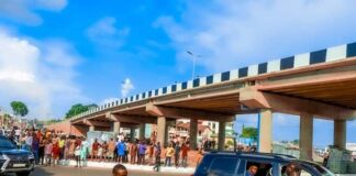 The Ganaja Overhead bridge, one of the completed project of Governor Yahaya Bello