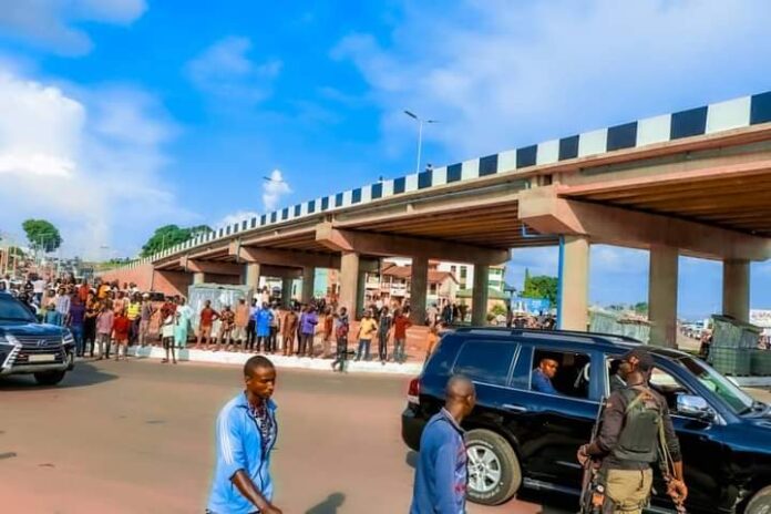 The Ganaja Overhead bridge, one of the completed project of Governor Yahaya Bello