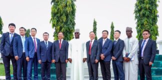 Governor Yahaya Bello, the China Ambassador and other delegates from CNNC