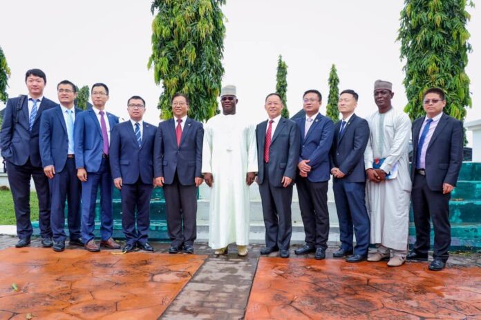 Governor Yahaya Bello, the China Ambassador and other delegates from CNNC