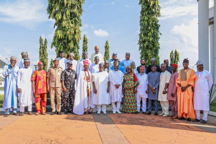 Kogi State deputy Governor, Edward Onoja, with members of the State Boundary Committee