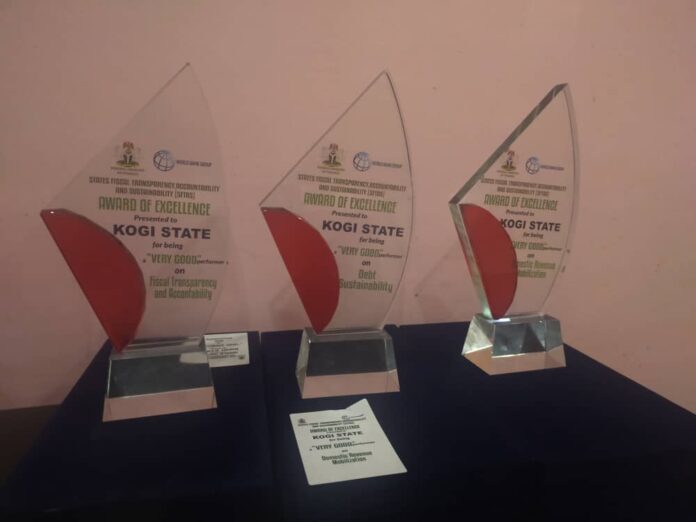 The three categories award conferred on Kogi State, by the World Bank