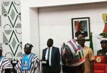 Gov. Seyi Makinde Receives Tinubu at Govt house