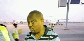 The unidentified Peter Obi supporter who tried to stop Bola Tinubu's swearing-in by hijacking a plane.