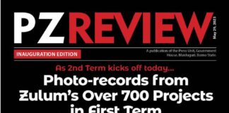The new publication titled PZ REVIEW- Inauguration Edition which contains 830 pictures taken from over 700 capital projects executed by Borno State Governor, Professor Babagana Umara Zulum