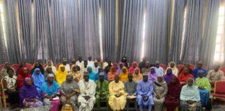 A Group Picture with Dignitaries, Teachers, Development Partners, and Religious and Traditional Leaders after the Inauguration