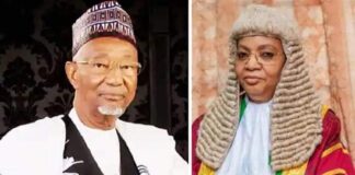 Senator Adamu Bulkachuwa and his wife, retired Justice Zainab Bulkachuwa, former Appeal Court President.