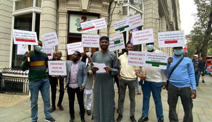 Nigerians In London Demand Justice for NNPP Government In Kano
