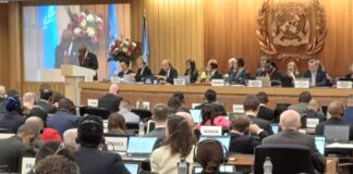 Minister of Marine and Blue Economy addressing members states of the International Maritime Organization (IMO) at the 33rd session of the General Assembly in London on Monday