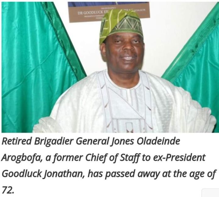 Late Jones Oladeinde Arogbofa