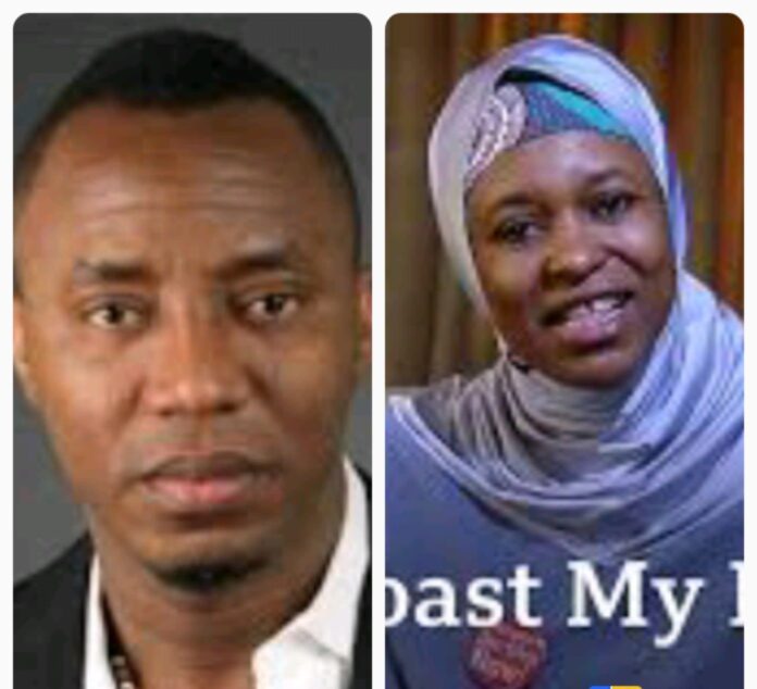 Omoyele Sowore and Aisha Yesufu