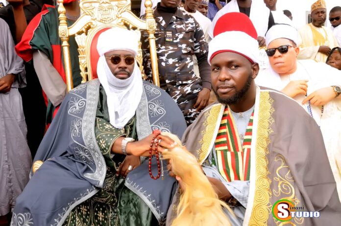 Abdullahi O. Haruna being conferred with the chieftaincy title of Oma Eju Ejeh