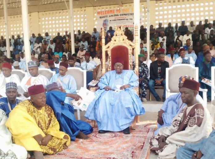 The Shehu of Borno, Dr Abubakar Ibn Umar Garbai Al-amin El-kanemi at Ramat Square Maiduguri