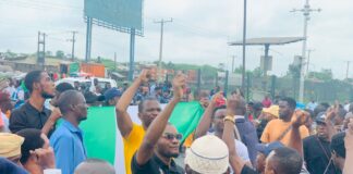 Protesters calling for an end to bad governance and economic hardship in August