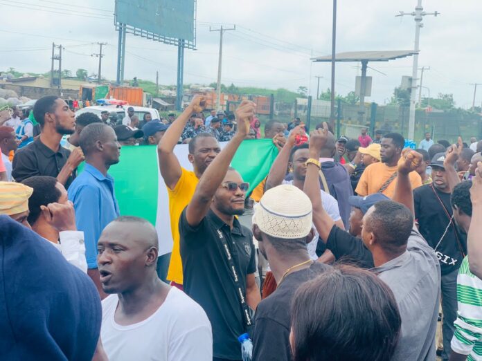 Protesters calling for an end to bad governance and economic hardship in August