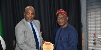 VP Kashim Shettima bags Economic Confidential Award which was received by his special adviser, Dr. Tope Fasua