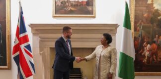 Photo (R-L): Head of the Civil Service of the Federation of Nigeria, Mrs Didi Esther Walson-Jack OON, mni and UK Cabinet Secretary and Head of the Civil Service, Rt. Hon. Simon Case