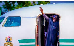 President Bola Tinubu leaves for France in brand new Airbus