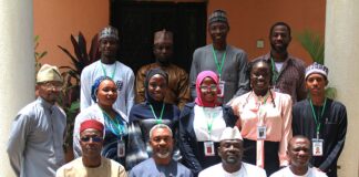 Dr. Ike Neliaku; NIPR President, IMPR management and the trainees at the just concluded one-month-long capacity-building training for ten select PRNigeria Communication Fellows.