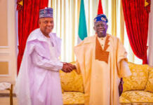 President Bola Tinubu with his VP Kashim Shettima