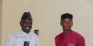 Alh. Yushau Shuaib with Basheer Lukman Olarewaju