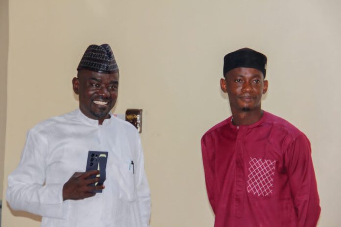 Alh. Yushau Shuaib with Basheer Lukman Olarewaju