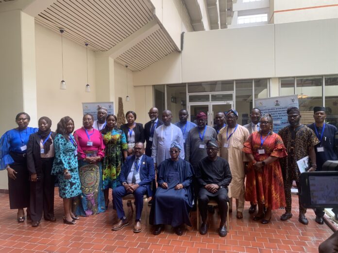 HM of Marine and Blue Economy, Adegboyega Oyetola, Stakeholders at the just concluded three-day national workshop on the development of the National Blue Economy Strategy in Abuja