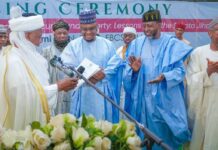 The Sultan of Sokoto, Alhaji Muhammad Sa'ad Abubakar, confers on Professor Isa Ali Pantami the esteemed traditional title of Majidadin Daular Usmaniya.