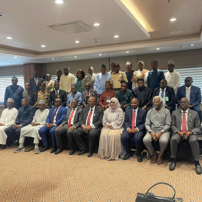 Group photograph with the ICPC Boss, Dr. Musa Adamu Aliyu and the head of MDAs