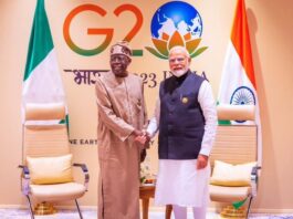 Indian Prime Minister Narendra Modi And President of Nigeria, Ahmed Bola Tinubu, at the G20 conference