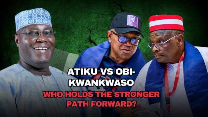 Collage Pictures of Atiku, Obi, Kwankwaso
