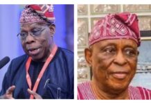 You lied, Obasanjo lashes at Osoba Former President Olusegun Obasanjo and Aremo Olusegun Osoba, former governor of Ogun State