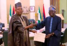 PHOTO: Shettima Collects Running Mate Certificate from Tinubu