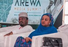 Arewa Media Summit: The Facts Behind the Narratives Mohammed Dahiru Lawal with Barrister Fatima Zahra Umar at the Arewa Media Summit