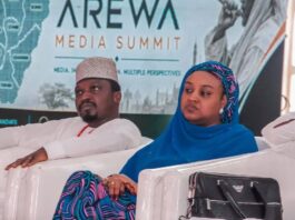 Arewa Media Summit: The Facts Behind the Narratives Mohammed Dahiru Lawal with Barrister Fatima Zahra Umar at the Arewa Media Summit