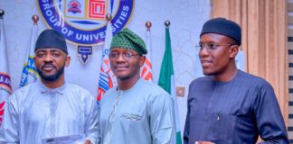 Gwarzo Donates ₦10m to PRNigeria Fellowship, Offers Abuja Property for Media Academy Professor Adamu Abubakar Gwarzo, founder of the Adamu Abubakar Gwarzo Foundation and Maryam Abacha American University of Nigeria (MAAUN), In a group photograph with some management team of IMPR, Sa’ad Shuaib and Adna Mukhtar